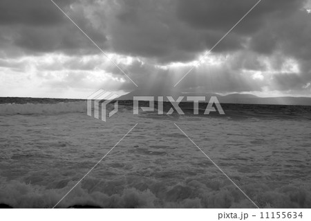 Sea landscape with sky and clouds 11155634