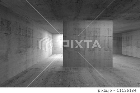 Abstract empty dark concrete interior. 3d render illustration 11156134