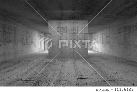 Empty room, abstract concrete interior. 3d render illustration 11156135