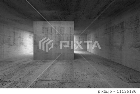Empty room, dark abstract concrete interior. 3d render illustrat 11156136