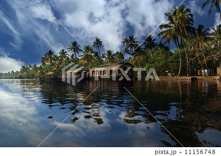 House boat in the Kerala (India) Backwaters.  11156748