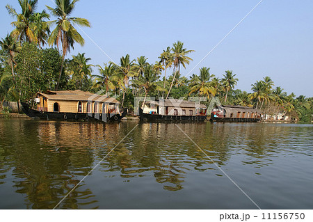 House boat in the Kerala (India) Backwaters.  11156750