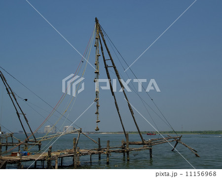 Chinese fishing nets, Cochin, South India Chinese fishing nets, Cochin, South India 11156968