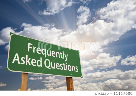 Frequently Asked Questions Green Road Sign 11157600
