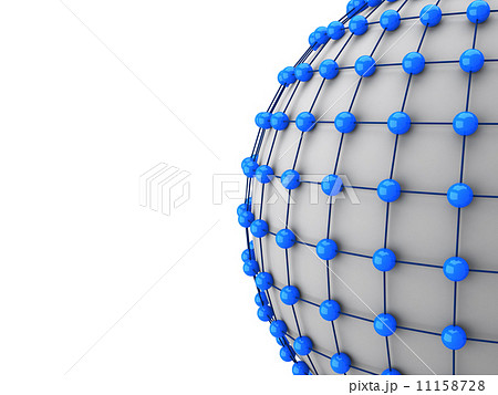 3d network concept, balls connection with each other 11158728