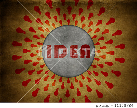 grunge background with idea text at the center 11158734