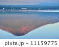 山中湖の逆さ赤富士 11159775