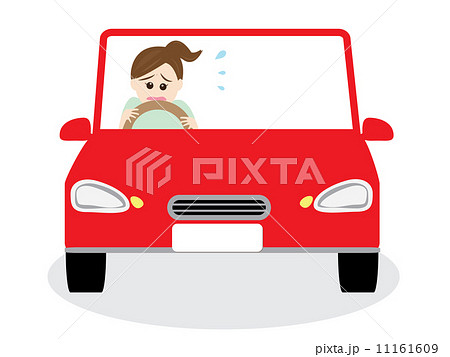 運転を怖がる女性 11161609