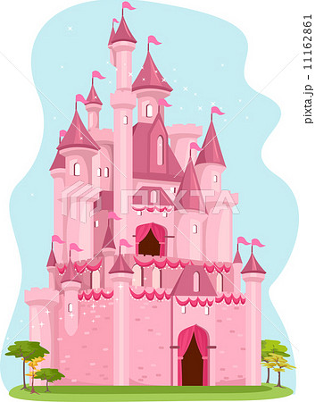 Pink Castleのイラスト素材