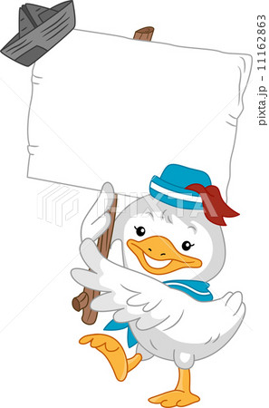 Duck Sailor with Blank Board Duck Sailor with Blank Board 11162863