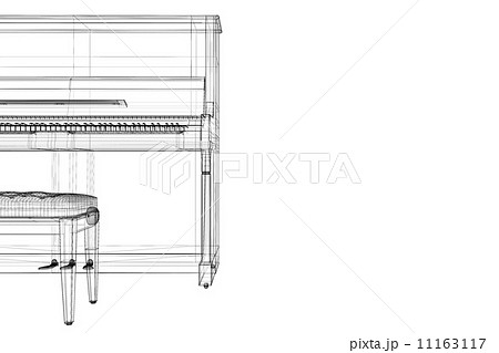 Antique Piano with path Antique Piano with path 11163117