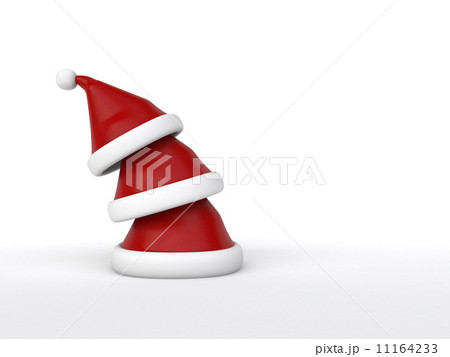 3d santa caps over another 11164233