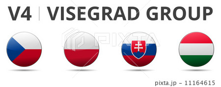 V4 Visegrad group country flag 11164615