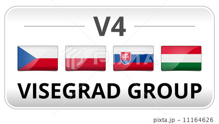 V4 Visegrad group country flag 11164626