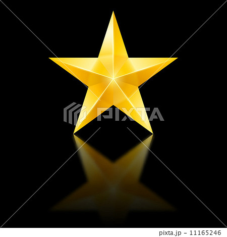 Yellow star on black 11165246