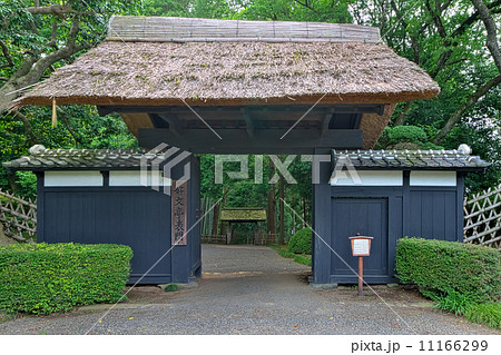 好文亭表門～偕楽園(正面) ～ティルト効果修正済み 11166299
