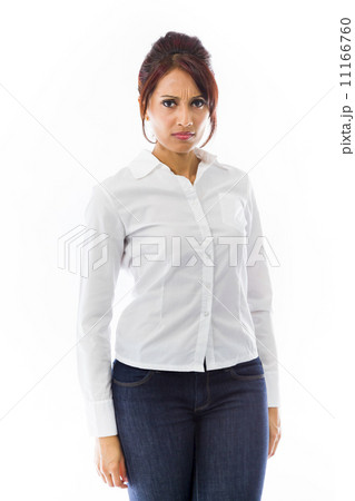 Indian young woman looking angry 11166760