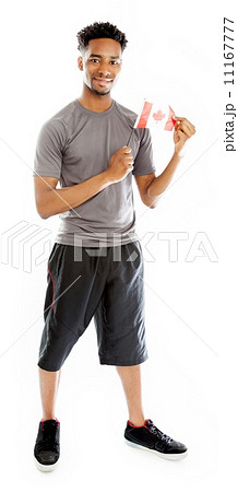 Attractive afro-american man posing in studio Attractive afro-american man posing in studio 11167777