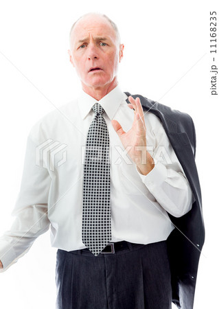 Portrait of a businessman looking shocked Portrait of a businessman looking shocked 11168235