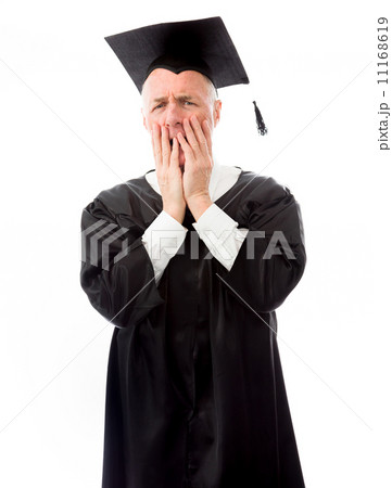 Senior male graduate disappointed Senior male graduate disappointed 11168619