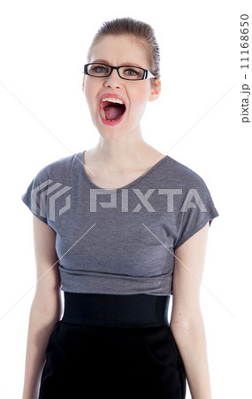 Attractive caucasian girl in her 30 shot in studio 11168650
