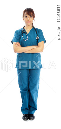 Attractive Indian woman isolated on white background 11168652