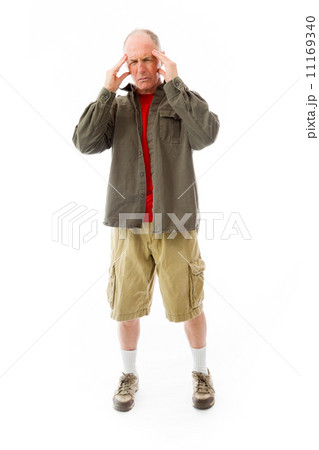 Senior man suffering from headache 11169340