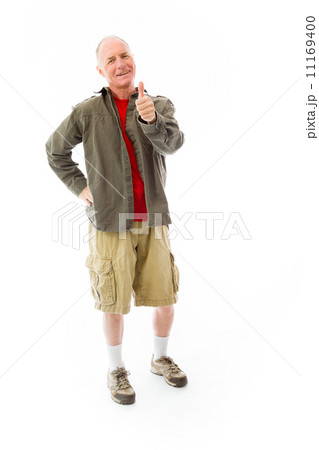 Senior man showing thumbs up gesture Senior man showing thumbs up gesture 11169400