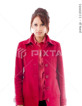Portrait of a serious Indian young woman Portrait of a serious Indian young woman 11169401