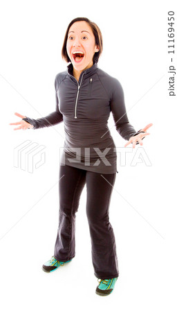 Young woman looking excited Young woman looking excited 11169450