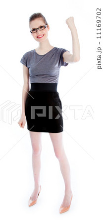 Attractive caucasian girl in her 30 shot in studio 11169702