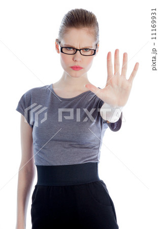 Attractive caucasian girl in her 30 shot in studio 11169931