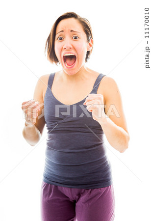Young woman shouting Young woman shouting 11170010