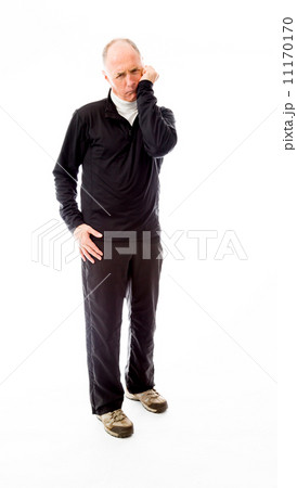 Senior man looking disappointed Senior man looking disappointed 11170170