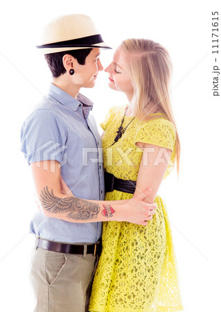 Lesbian couple romancing Lesbian couple romancing 11171615