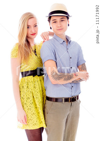 Lesbian couple standing together Lesbian couple standing together 11171992