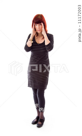 Mature woman suffering from headache Mature woman suffering from headache 11172003