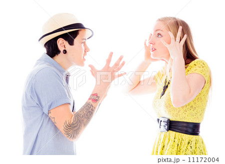 Lesbian couple fighting to each other 11172004