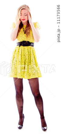 Young woman suffering from headache Young woman suffering from headache 11173566