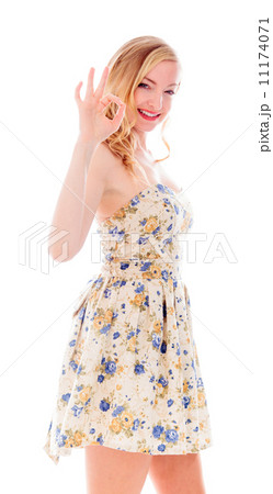 Young woman showing ok sign 11174071
