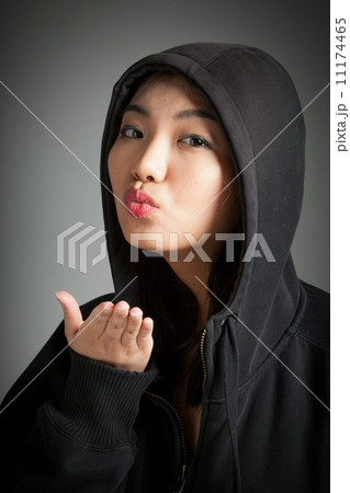 Attractive asian girl 20 years old shot in studio Attractive asian girl 20 years old shot in studio 11174465