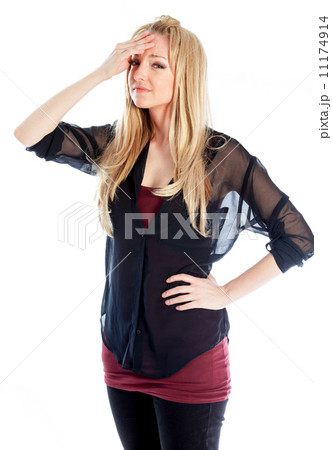 attractive caucasian blond in 30 years old attractive caucasian blond in 30 years old 11174914