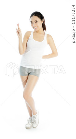 Attractive asian girl 20 years old shot in studio Attractive asian girl 20 years old shot in studio 11175254