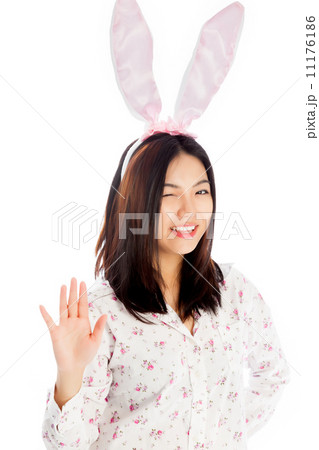 Attractive asian girl 20 years old shot in studio Attractive asian girl 20 years old shot in studio 11176186