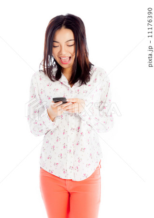 Attractive asian girl 20 years old shot in studio Attractive asian girl 20 years old shot in studio 11176390