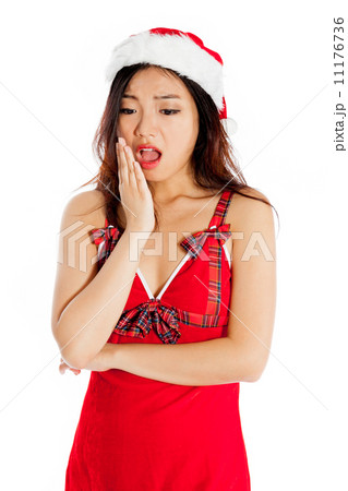 Sexy asian santa claus disgusted 11176736
