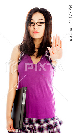 Attractive asian girl 20 years old shot in studio Attractive asian girl 20 years old shot in studio 11177954