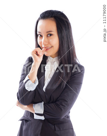 Attractive Asian girl 30s isolated on white background Attractive Asian girl 30s isolated on white background 11179000