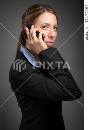 Attractive caucasian girl in studio 11179107