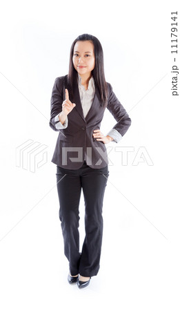 Attractive Asian girl 30s isolated on white background Attractive Asian girl 30s isolated on white background 11179141